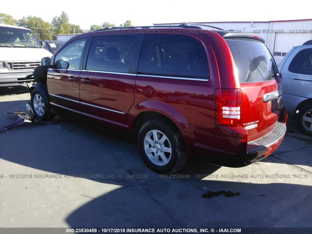 2A4RR5D17AR105312 - 2010 CHRYSLER TOWN & COUNTRY TOURING MAROON photo 3