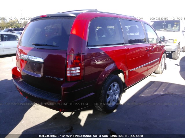 2A4RR5D17AR105312 - 2010 CHRYSLER TOWN & COUNTRY TOURING MAROON photo 4