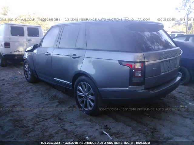 SALGS2DF9DA110086 - 2013 LAND ROVER RANGE ROVER HSE GRAY photo 3