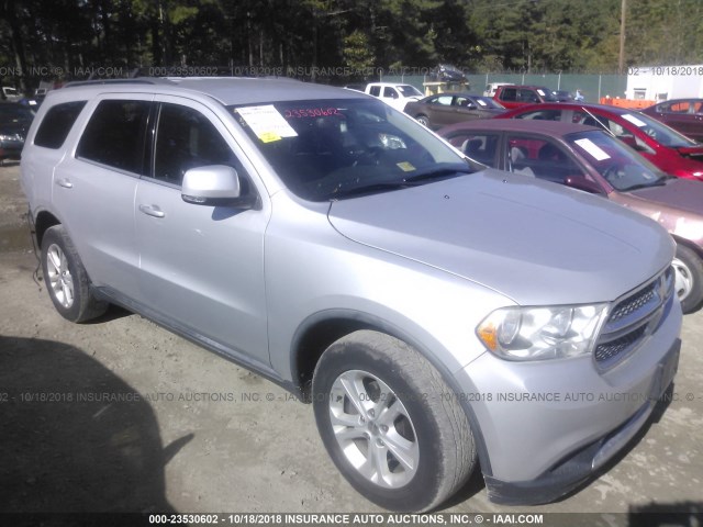 1D4RD4GG0BC730467 - 2011 DODGE DURANGO CREW SILVER photo 1