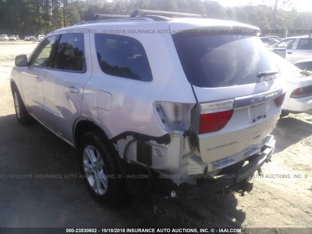 1D4RD4GG0BC730467 - 2011 DODGE DURANGO CREW SILVER photo 3