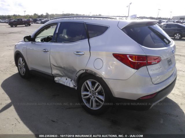 5XYZW3LA7EG201374 - 2014 HYUNDAI SANTA FE SPORT  SILVER photo 3