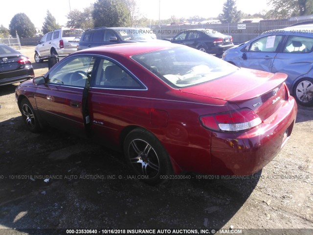 2T1CF22P0YC296141 - 2000 TOYOTA CAMRY SOLARA SE/SLE Qırmızı foto 3