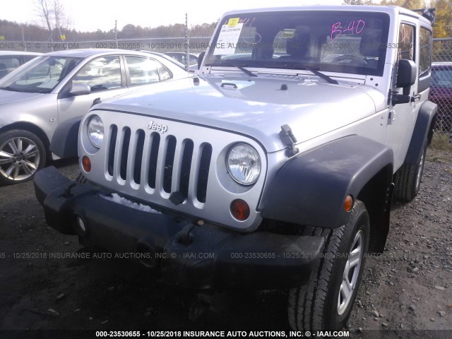 1C4AJWAGXCL126286 - 2012 JEEP WRANGLER SPORT 银色 照片 6