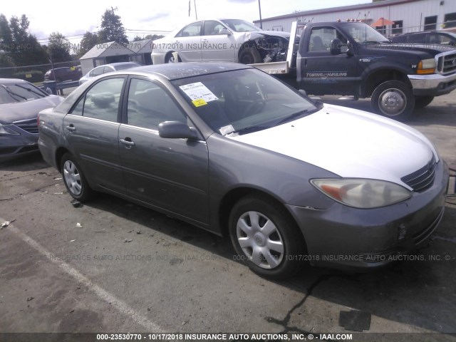 4T1BE32K23U652802 - 2003 TOYOTA CAMRY LE/XLE/SE GRAY photo 1