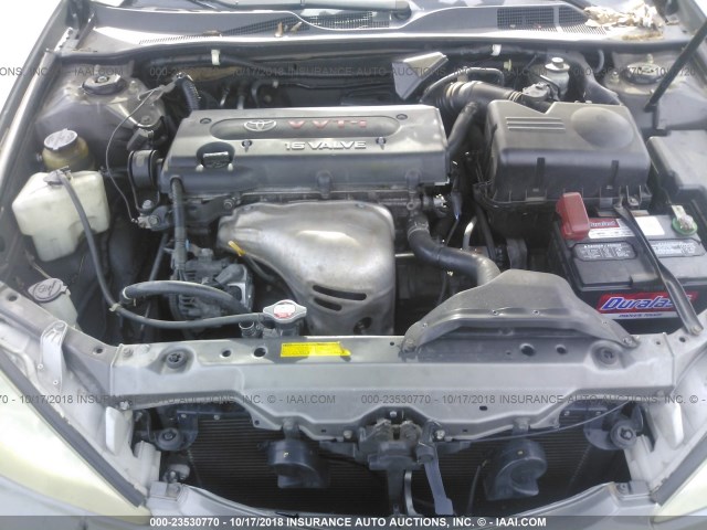 4T1BE32K23U652802 - 2003 TOYOTA CAMRY LE/XLE/SE GRAY photo 10