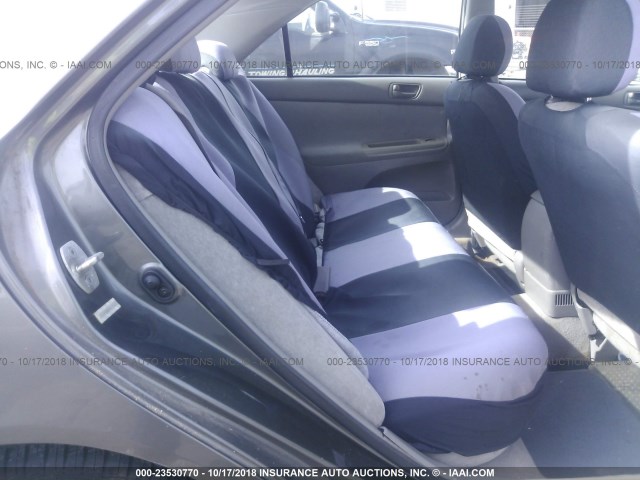 4T1BE32K23U652802 - 2003 TOYOTA CAMRY LE/XLE/SE GRAY photo 8