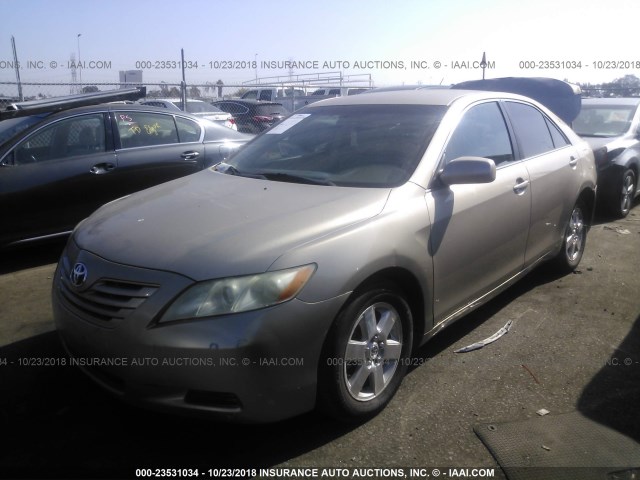 4T1BE46K98U739085 - 2008 TOYOTA CAMRY CE/LE/XLE/SE GOLD photo 2