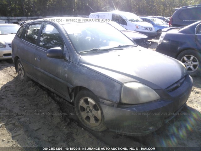 KNADC165836152852 - 2003 KIA RIO CINCO GRAY photo 1