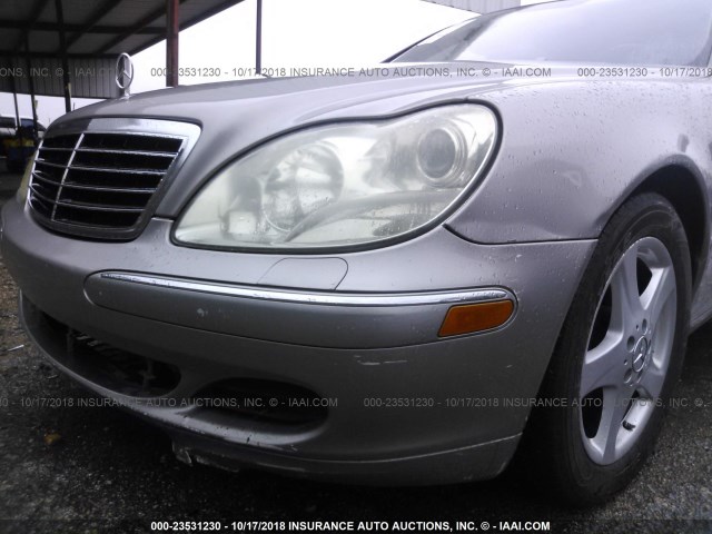 WDBNG70J04A432900 - 2004 MERCEDES-BENZ S 430 GRAY photo 6