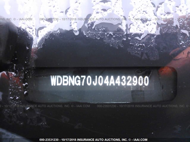 WDBNG70J04A432900 - 2004 MERCEDES-BENZ S 430 GRAY photo 9