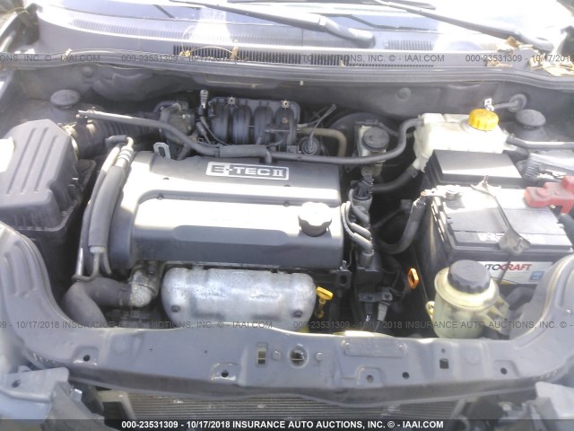 KL1TD56648B101852 - 2008 CHEVROLET AVEO LS BLACK photo 10