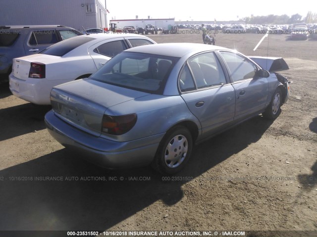 1G8ZH52882Z222083 - 2002 SATURN SL1 Light Blue photo 4