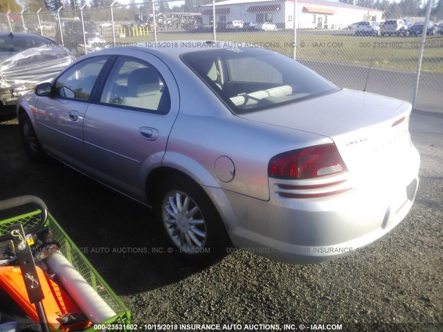 1B3EL46R96N206957 - 2006 DODGE STRATUS SXT SILVER photo 3