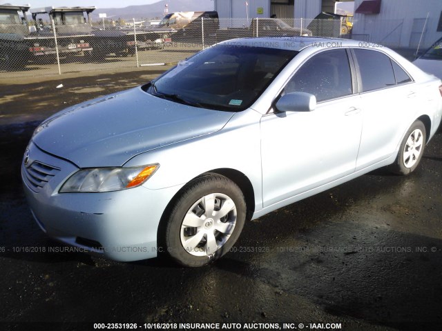 4T1BE46K69U913809 - 2009 TOYOTA CAMRY SE/LE/XLE Light Blue photo 2