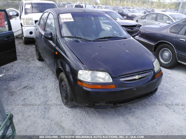 KL1TD52614B123212 - 2004 CHEVROLET AVEO BLACK photo 1