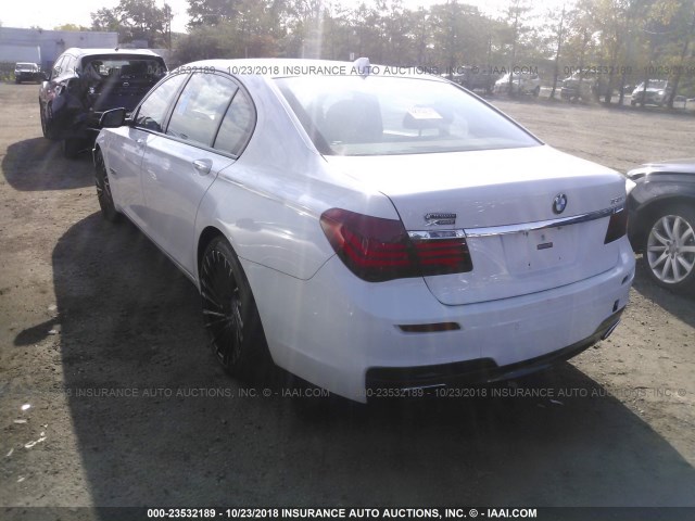 WBAYF8C58DD140820 - 2013 BMW 750 LXI WHITE photo 3