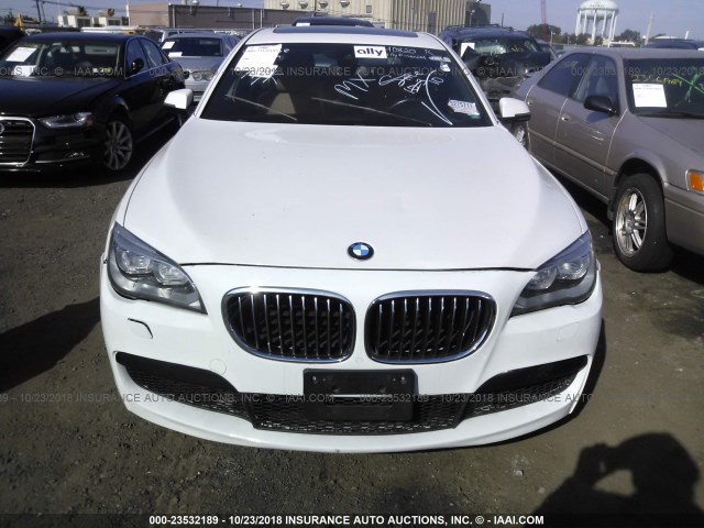 WBAYF8C58DD140820 - 2013 BMW 750 LXI WHITE photo 6