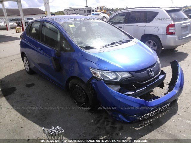 3HGGK5G5XGM703119 - 2016 HONDA FIT LX BLUE photo 1