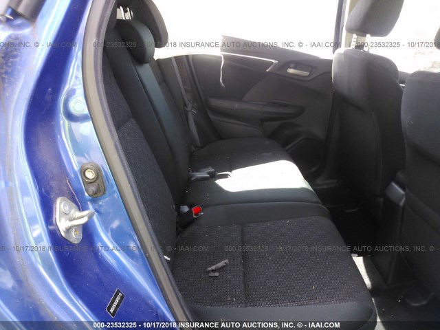 3HGGK5G5XGM703119 - 2016 HONDA FIT LX BLUE photo 8