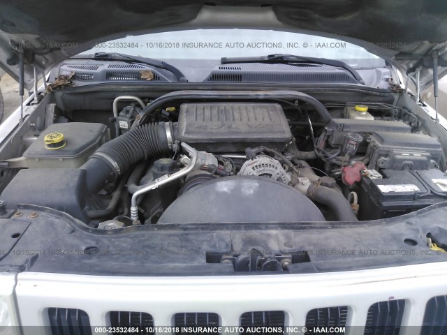 1J8HH48N16C276867 - 2006 JEEP COMMANDER ვერცხლისფერი ფოტო 10