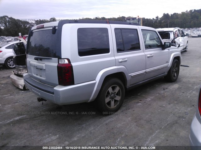 1J8HH48N16C276867 - 2006 JEEP COMMANDER ვერცხლისფერი ფოტო 4