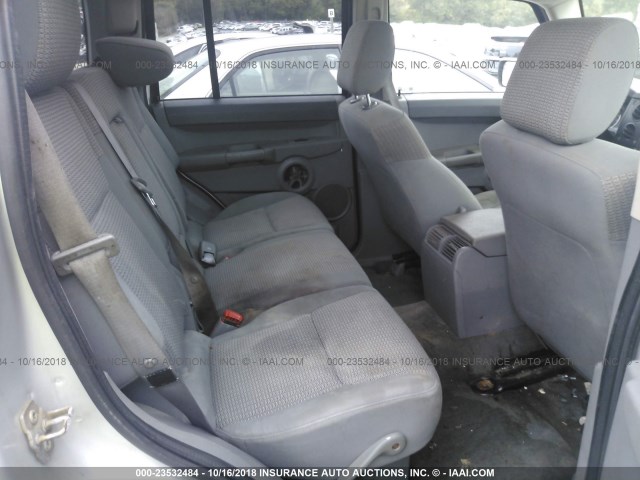 1J8HH48N16C276867 - 2006 JEEP COMMANDER ვერცხლისფერი ფოტო 8