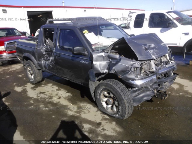 1N6ED27Y3YC402183 - 2000 NISSAN FRONTIER CREW CAB XE/CREW CAB SE GRAY photo 1