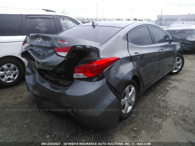 5NPDH4AE0CH097025 - 2012 HYUNDAI ELANTRA GLS/LIMITED GRAY photo 4