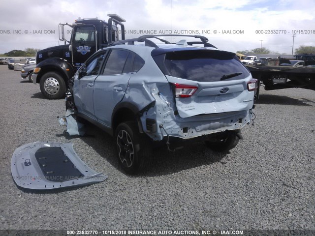 JF2GTAJC6JH267670 - 2018 SUBARU CROSSTREK LIMITED BLUE photo 3