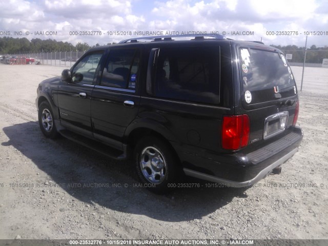 5LMEU27R11LJ17170 - 2001 LINCOLN NAVIGATOR Czarny zdjęcie 3