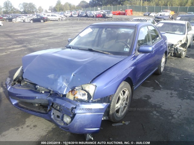 JF1GD675X4H500090 - 2004 SUBARU IMPREZA RS BLUE photo 2