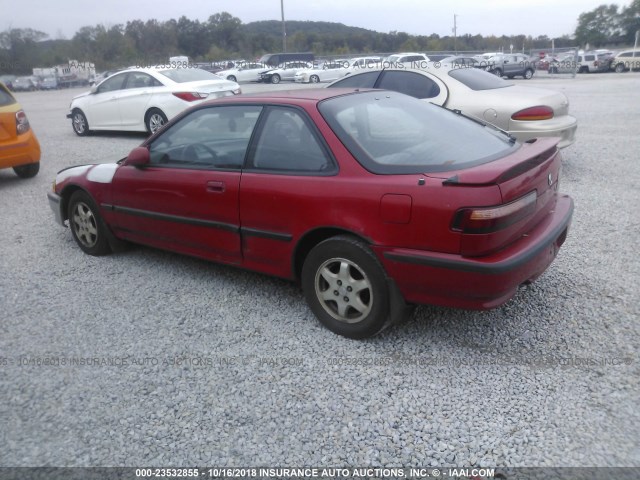 JH4DA9466NS034729 - 1992 ACURA INTEGRA GS RED photo 3