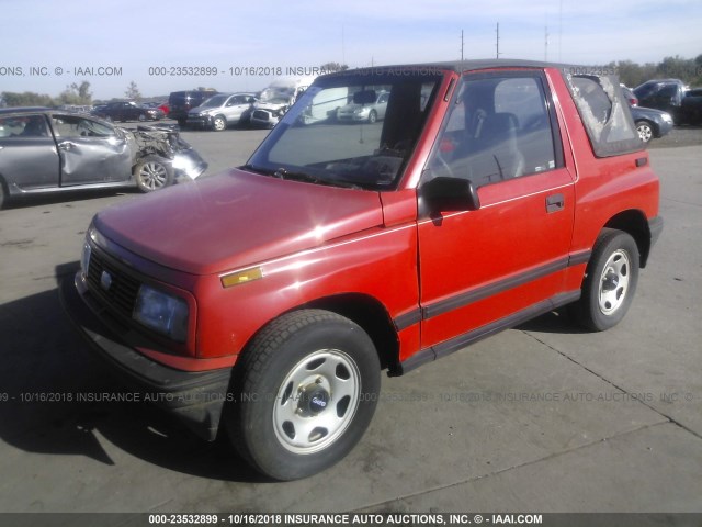 2CNBE1867R6943883 - 1994 GEO TRACKER RED photo 2