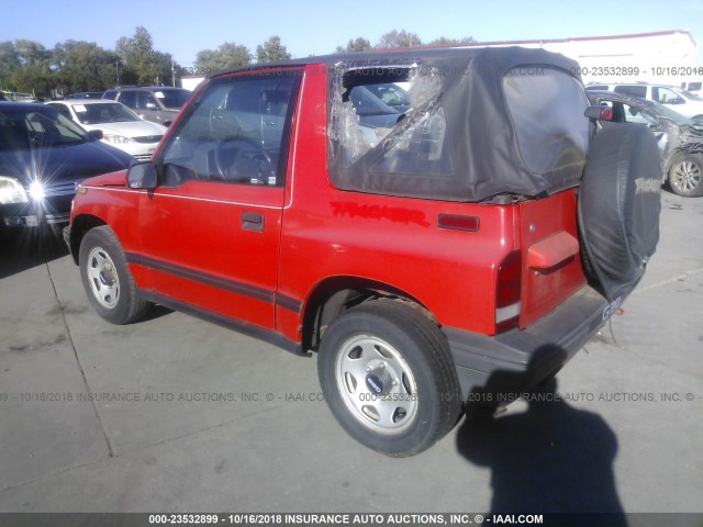 2CNBE1867R6943883 - 1994 GEO TRACKER RED photo 3