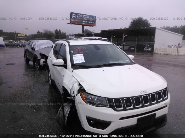 3C4NJDBB4JT161125 - 2018 JEEP COMPASS LATITUDE 白色 照片 1