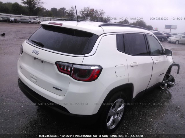 3C4NJDBB4JT161125 - 2018 JEEP COMPASS LATITUDE 白色 照片 4