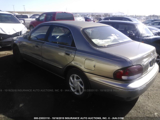 1YVGF22C6W5693338 - 1998 MAZDA 626 DX/LX BROWN photo 3