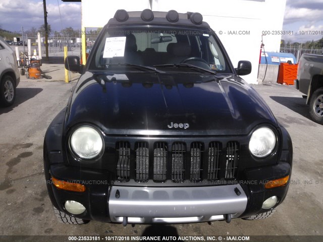 1J4GL38K53W517576 - 2003 JEEP LIBERTY RENEGADE BLACK photo 6