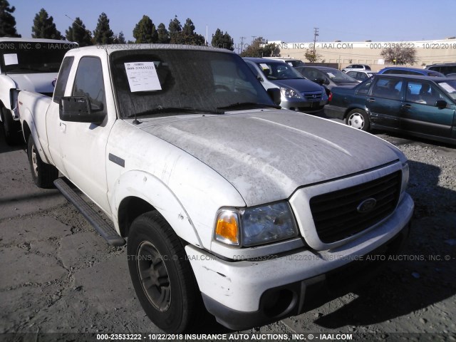 1FTYR14E29PA52156 - 2009 FORD RANGER SUPER CAB WHITE photo 1