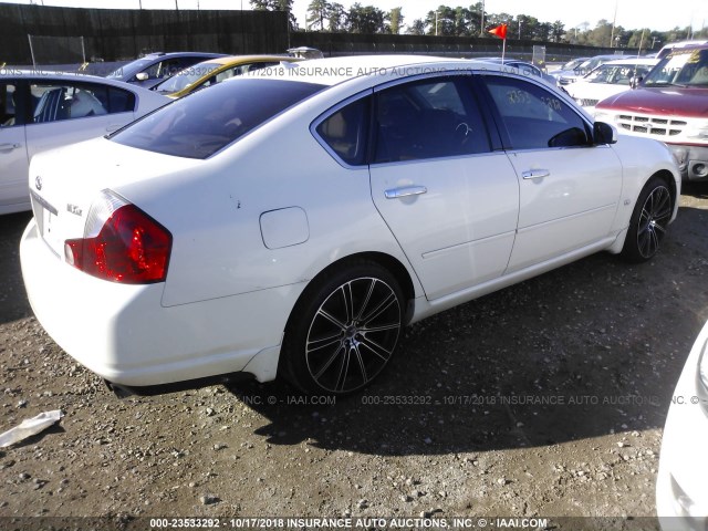 JNKAY01F96M258727 - 2006 INFINITI M35 SPORT WHITE photo 4