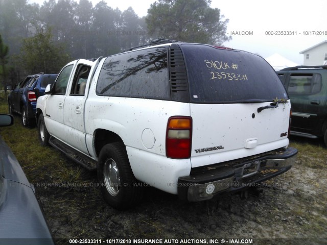 3GKEC16Z23G167537 - 2003 GMC YUKON XL C1500 WHITE photo 3