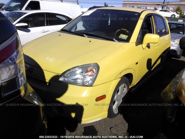 JS2RD41H035201241 - 2003 SUZUKI AERIO SX YELLOW photo 2