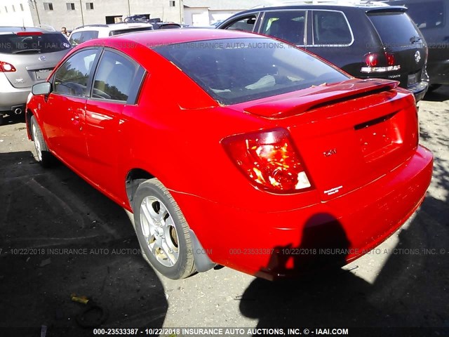 1G8AM12F14Z178916 - 2004 SATURN ION LEVEL 2 RED photo 3