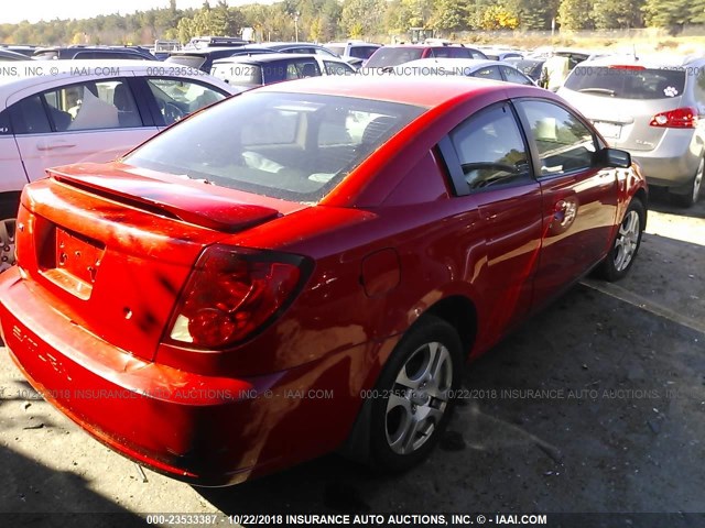 1G8AM12F14Z178916 - 2004 SATURN ION LEVEL 2 红色 照片 4