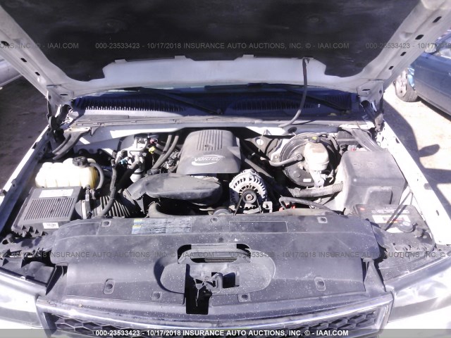 1GCEC19Z17Z173486 - 2007 CHEVROLET SILVERADO C1500 CLASSIC WHITE photo 10