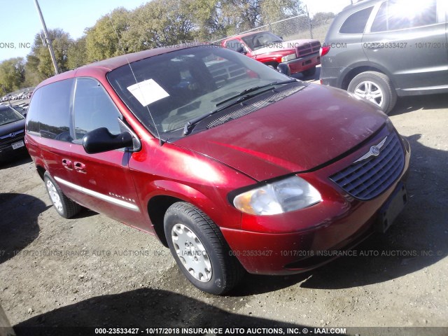 1C4GJ45301B142263 - 2001 CHRYSLER VOYAGER LX RED photo 1