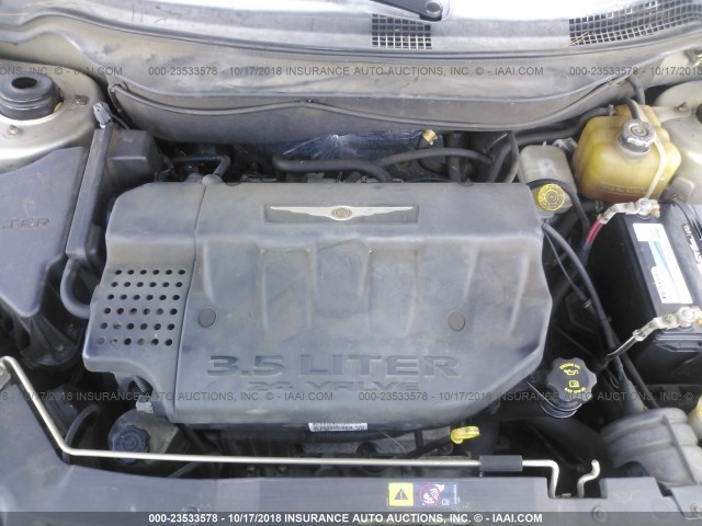 2A8GF78436R638120 - 2006 CHRYSLER PACIFICA LIMITED GOLD photo 10