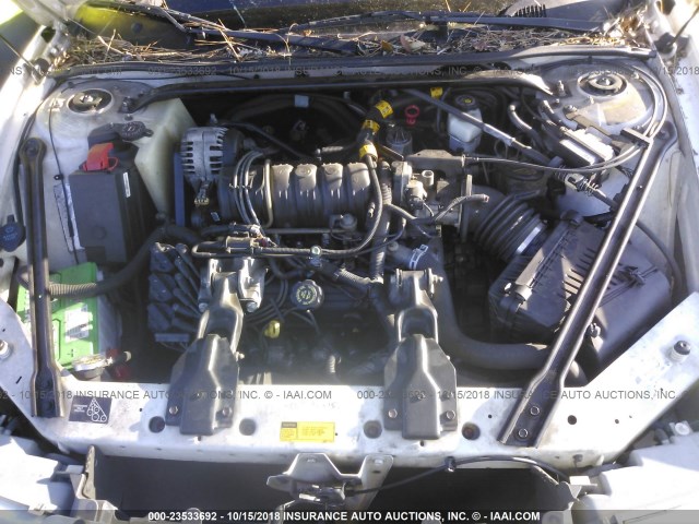 2G4WB52K011289754 - 2001 BUICK REGAL LS WHITE photo 10