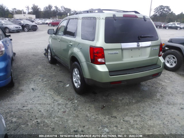 4F2CZ06148KM19293 - 2008 MAZDA TRIBUTE S GREEN photo 3